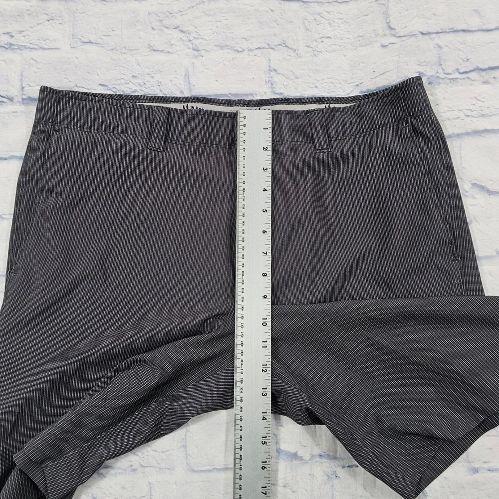 Callaway Golf Shorts Mens 36 Black White Micro Pinstripe Performance Stretch